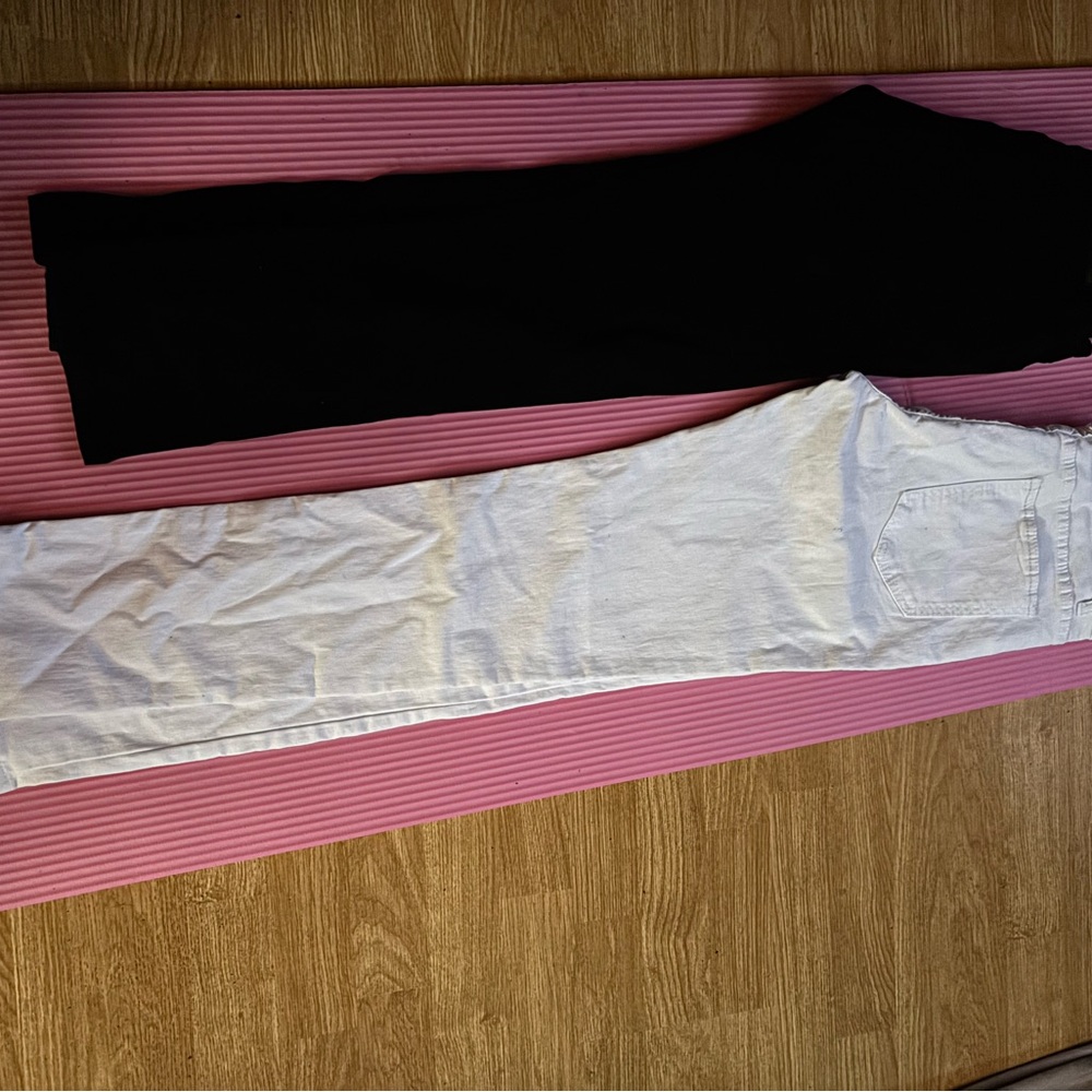 Black and White Jeans
